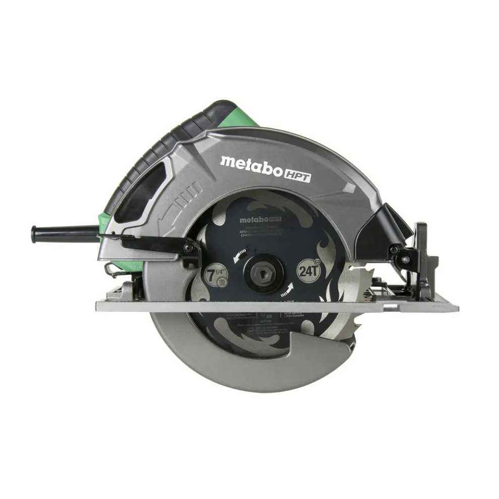 Factory Reconditioned Metabo HPT 15 Amp Single Bevel 7-1/4 in. Corded Circular Saw with Blower Function, and Aluminum Die Cast Base