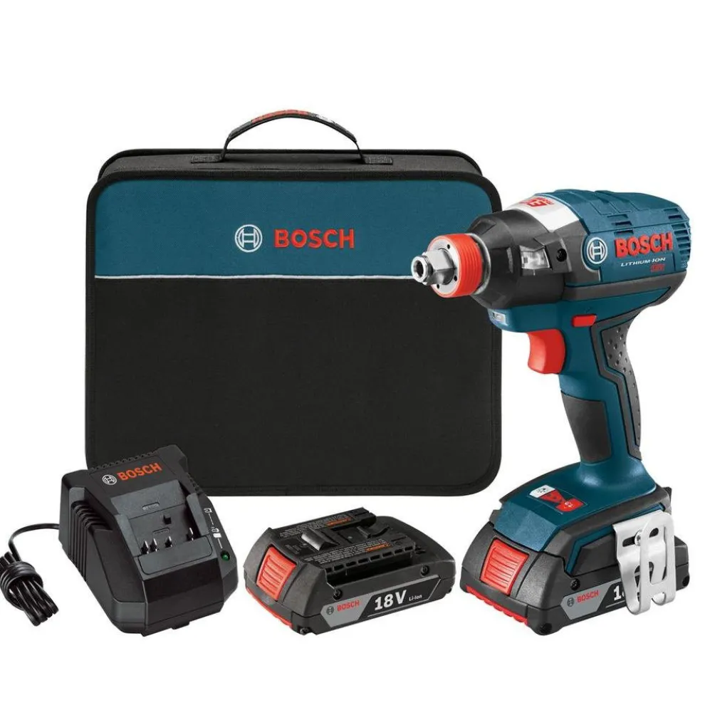 Factory Reconditioned Bosch 18V Brushless Lithium-Ion Socket Ready Cordless Impact Driver Kit (2 Ah)