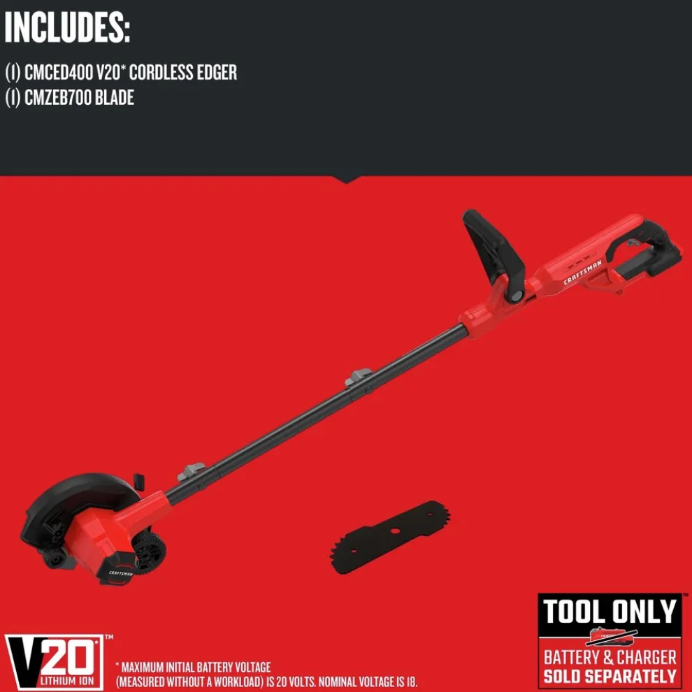 Factory Reconditioned Craftsman V20 Brushed Lithium-Ion Cordless Edger (Tool Only)