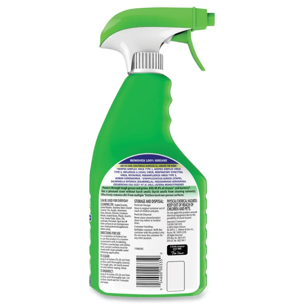Fantastik 32 oz. Spray Bottle Disinfectant Multi-Purpose Cleaner - Lemon Scent (8/Carton)