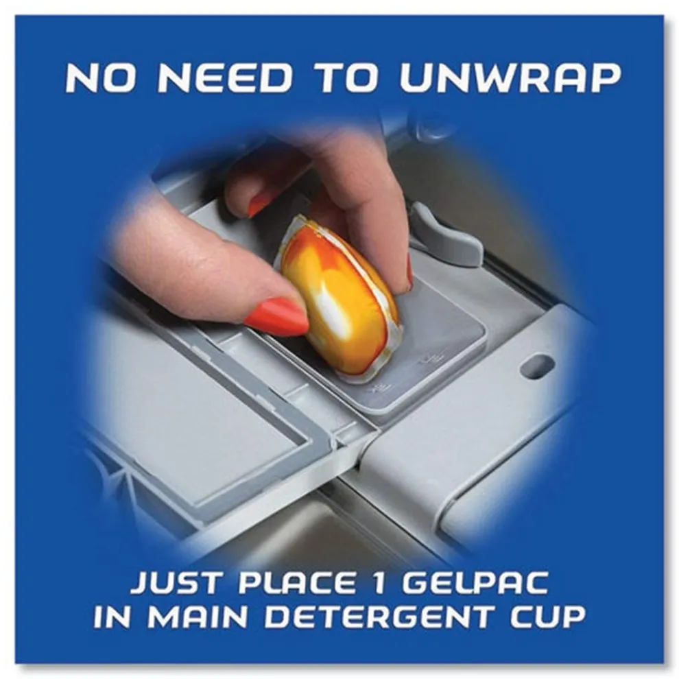 FINISH Box of 32 Dish Detergent Gelpacs - Orange Scent (8/Carton)