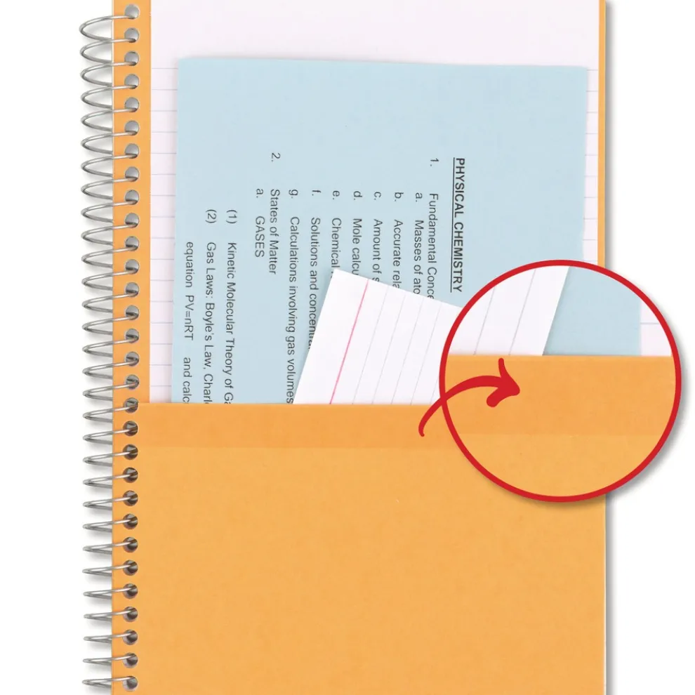 Five Star 9.5 x 7.25 Sheets (150) Medium/College Rule Wirebound Notebook - Randomly Assorted Cover Color