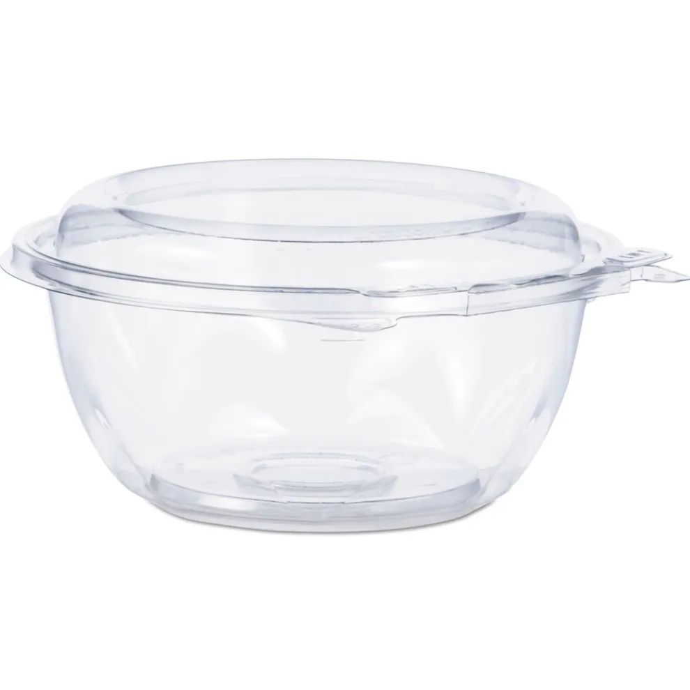 Dart CTR12BD 5.5 in. x 2.6 in. 12 oz. Tamper-Resistant/Evident Dome Lid Bowls - Clear (240/Carton)