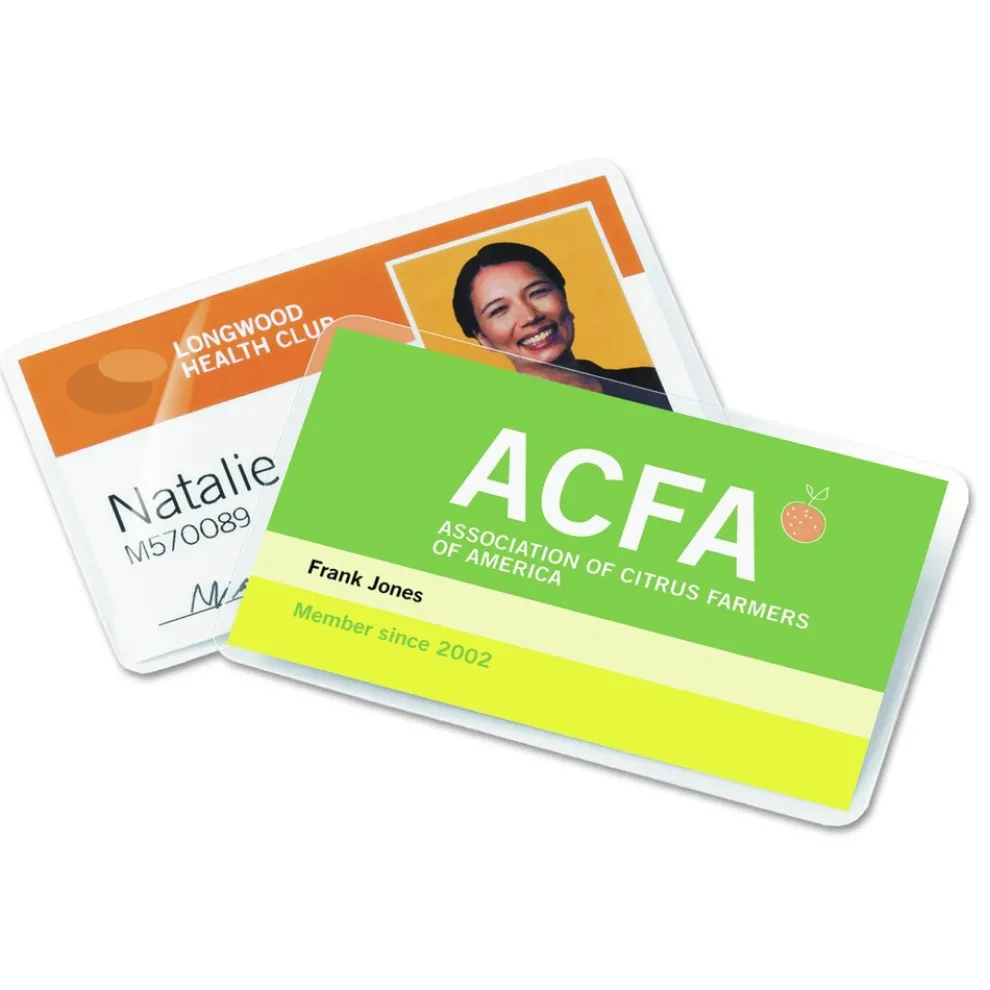 GBC LongLife 2.56 in. x 3.75 in. 10 mil Thermal Laminating Pouches - Gloss Clear (100/Box)