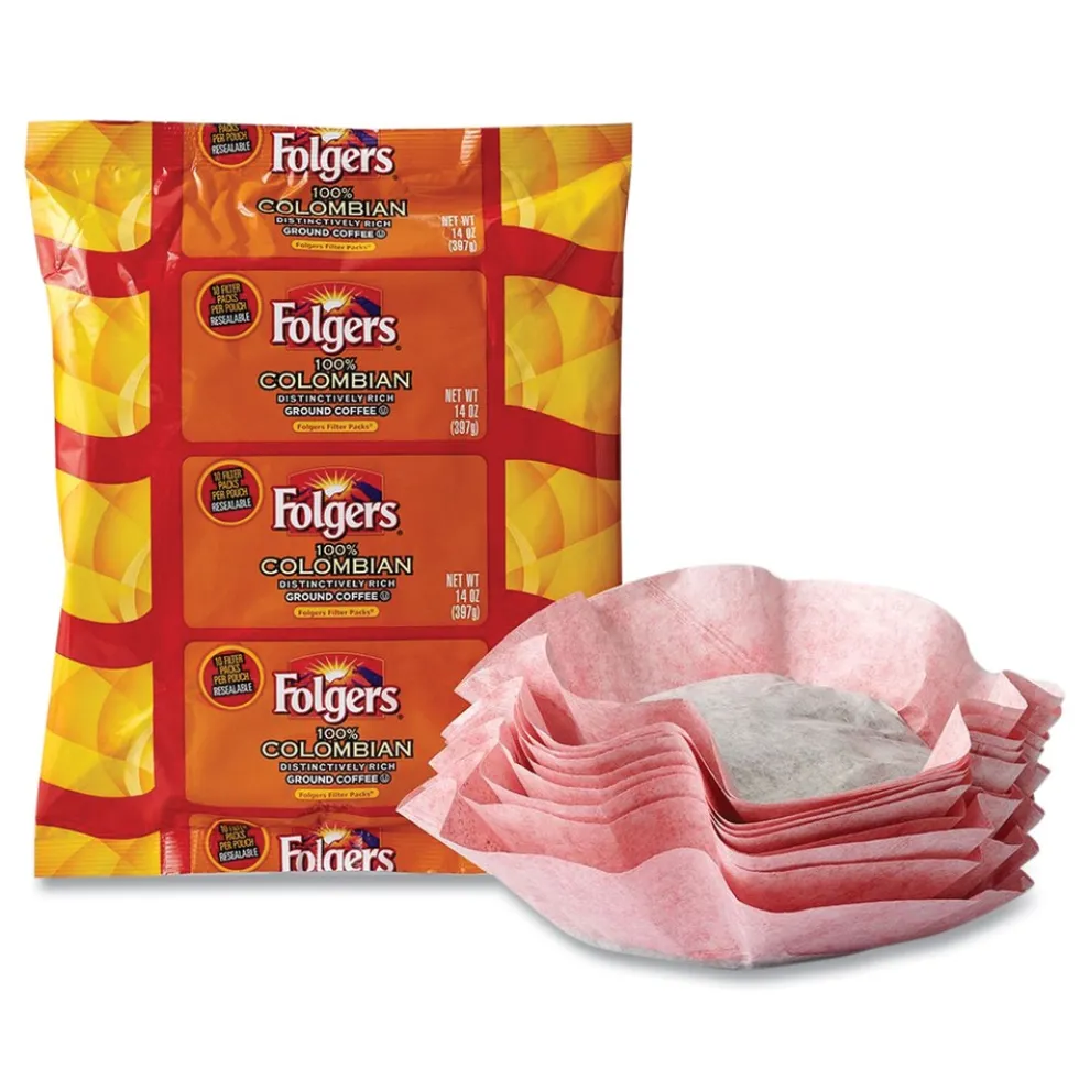Folgers 1.4 oz. 100% Colombian Coffee Filter Packs (40/Carton)