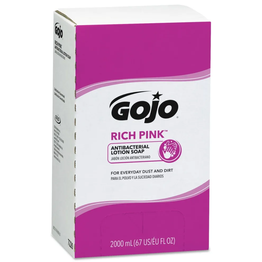 GOJO Industries RICH PINK Floral Scent 2000 mL Antibacterial Lotion Soap Refill for PRO TDX Dispenser (4/Carton)