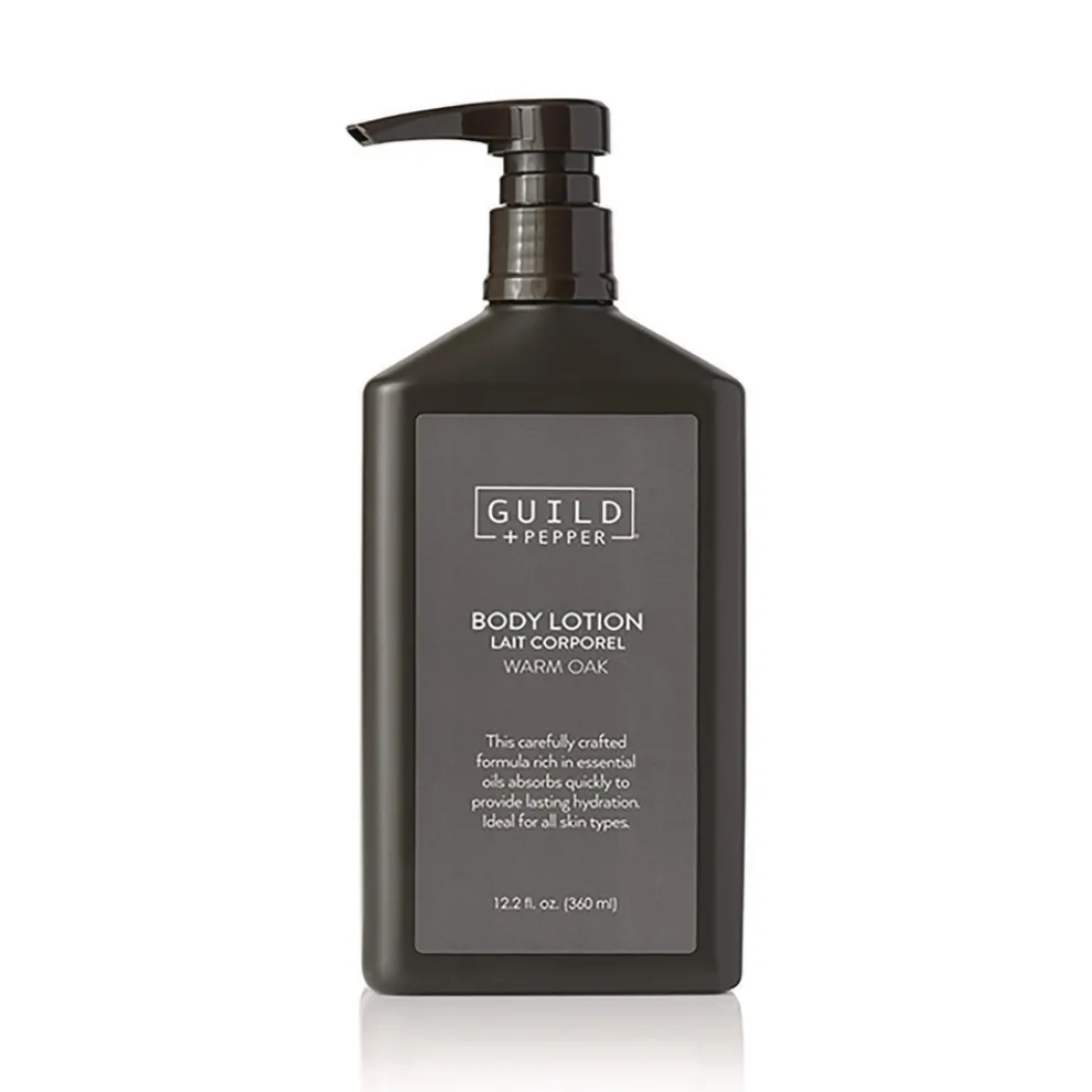 Guild+Pepper 12.2 oz Bottle Lotion - Warm Oak (12/Carton)