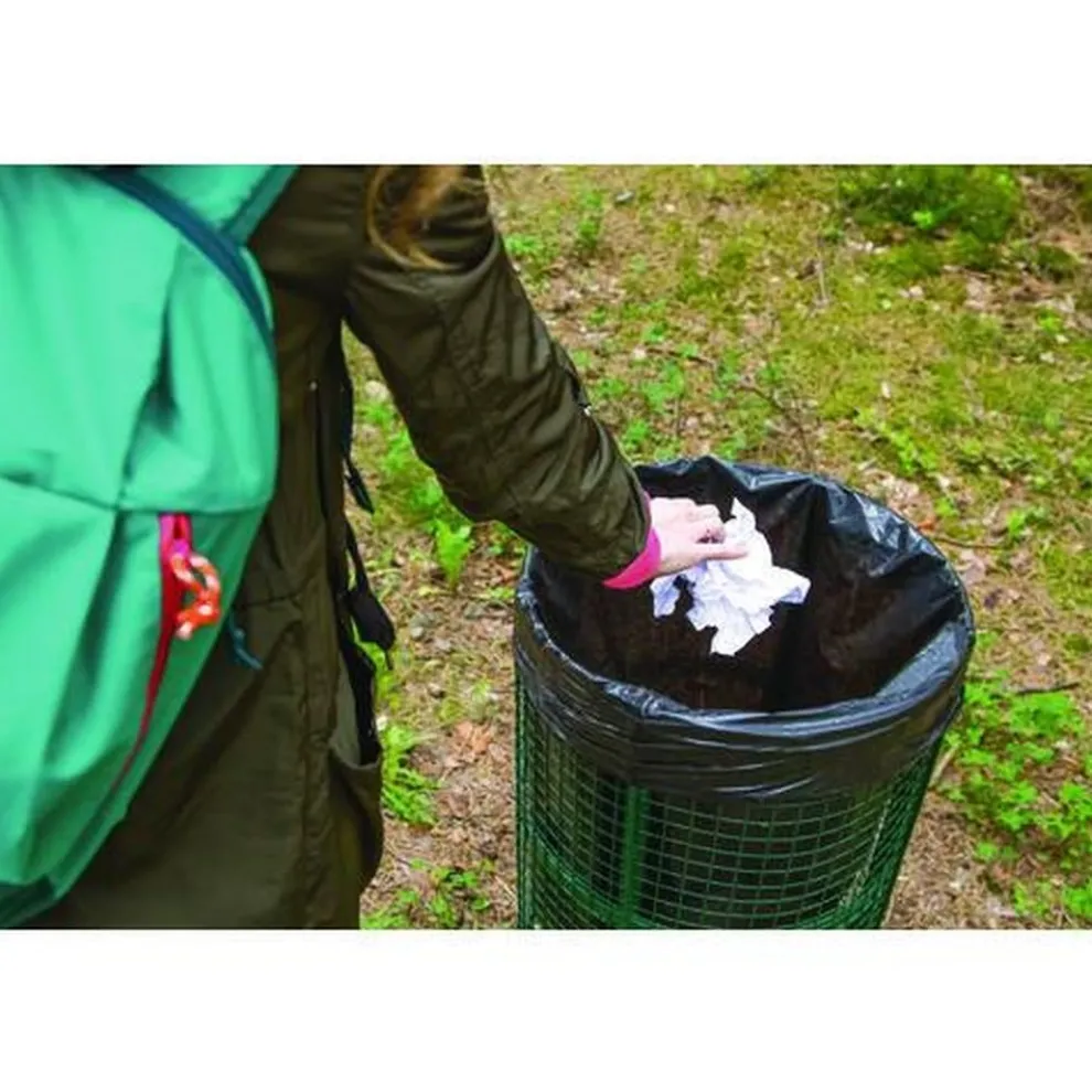 Heritage X8046AK 40 in. x 46 in. 45 Gallon 1.5 mil Reprocessed Resin Can Liners - Black (100/Carton)