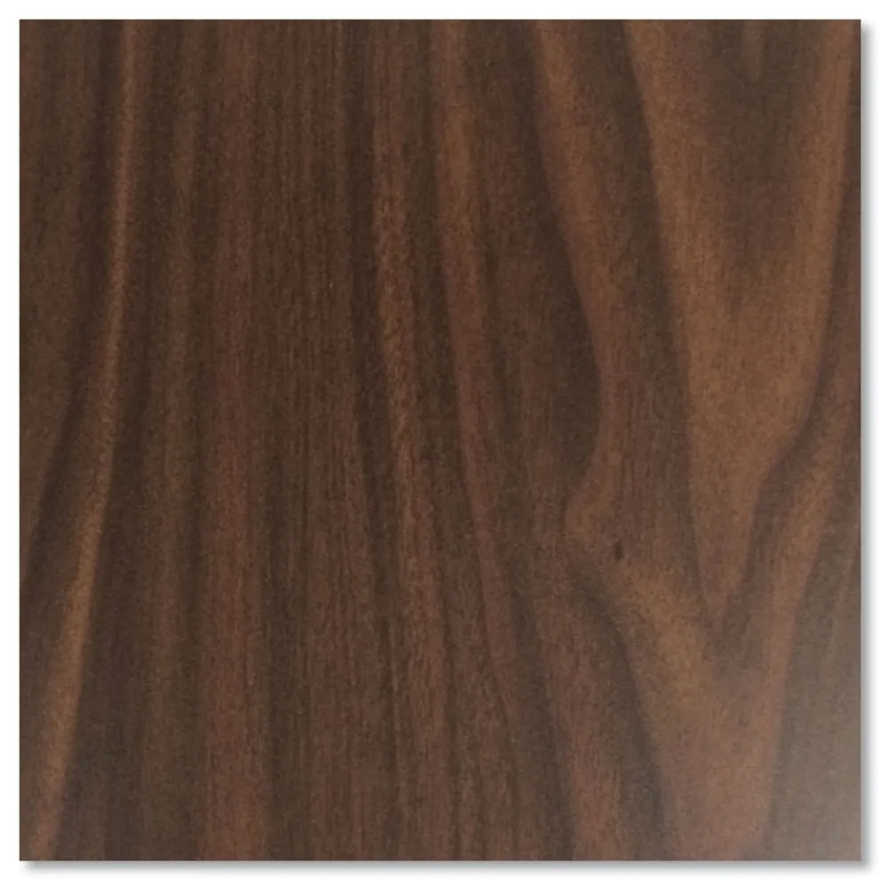 Hirsh Industries 48 in. x 30 in. x 29.5 in. One Right-Hand Pedestal: Box/File Drawers Teachers Pedestal Desks - Walnut/Black