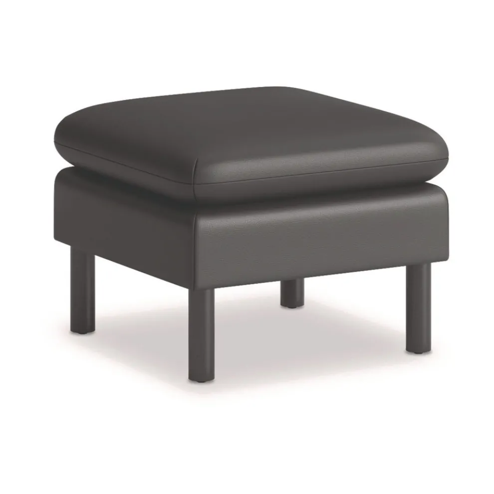 HON 23 in. x 23 in. x 17.5 in. Parkwyn Series Ottoman - Black