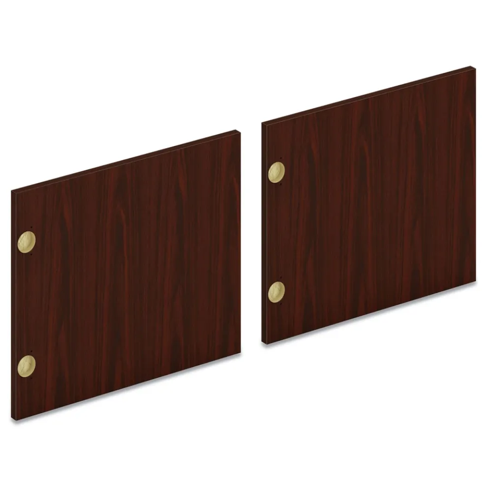 HON 17.87 x 14.83 Pair of Mod Laminate Doors for 72 in. W Mod Desk Hutch - Traditional Mahogany (2/Carton)