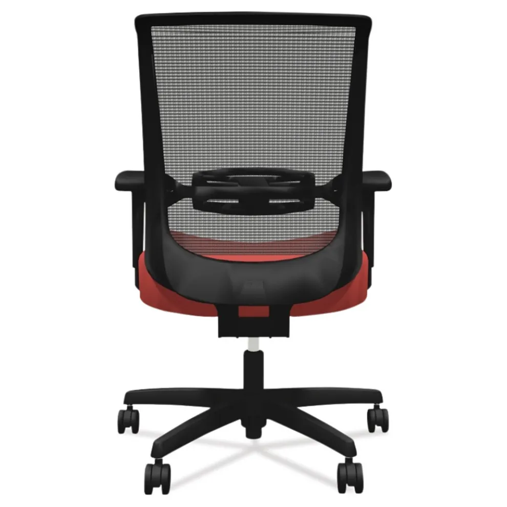 HON Convergence 275 lbs. Capacity Synchro-Tilt Mid-Back Task Chair - Red/Black