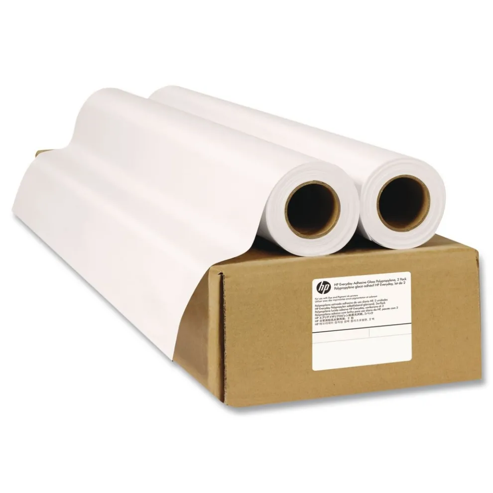 HP 36 in. x 75 ft. 2 in. Core Premium Matte Polypropylene Paper - White (2/Pack)
