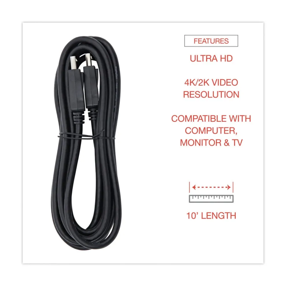 Innovera 10 ft. DisplayPort Cable - Black