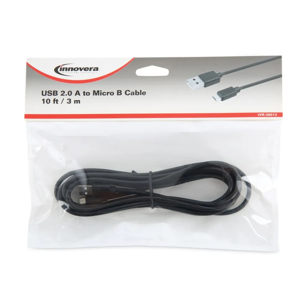Innovera 10 ft. USB to Micro USB Cable - Black