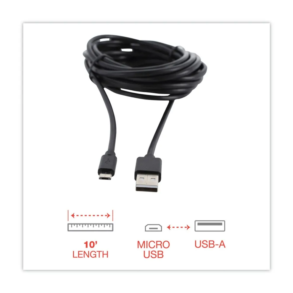 Innovera 10 ft. USB to Micro USB Cable - Black