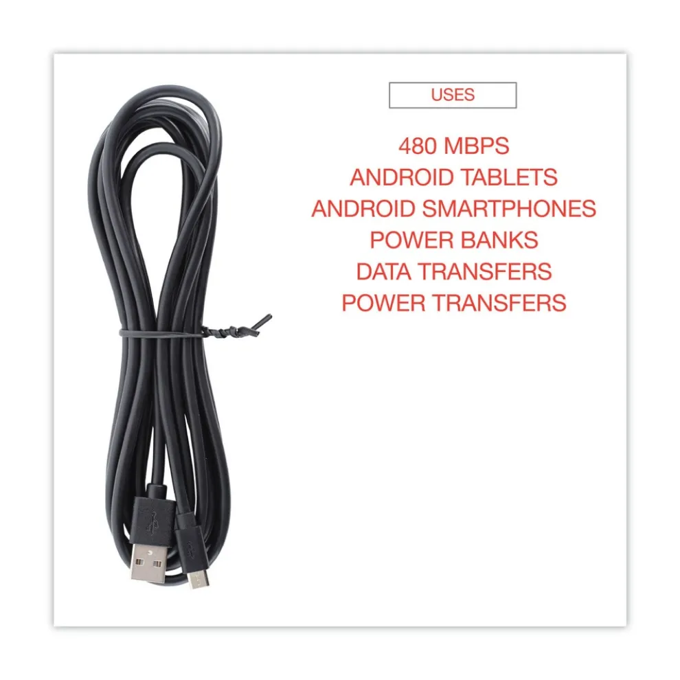 Innovera 10 ft. USB to Micro USB Cable - Black