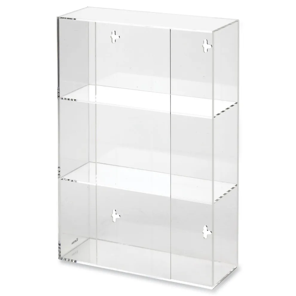 Kantek 10 in. x 4 in. x 16 in. Triple Glove Dispenser - Clear