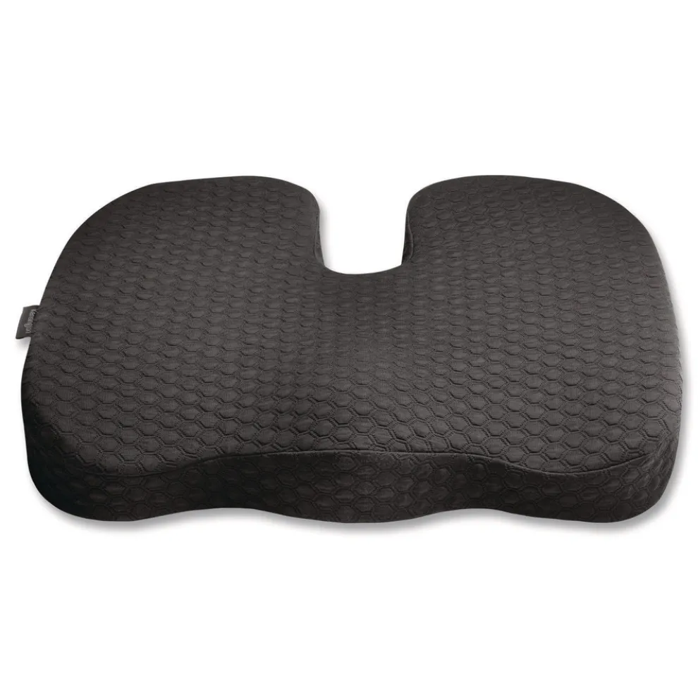 Kensington Premium Cool-Gel Seat Cushion, 17.5 x 14.5 x 3.1, Black