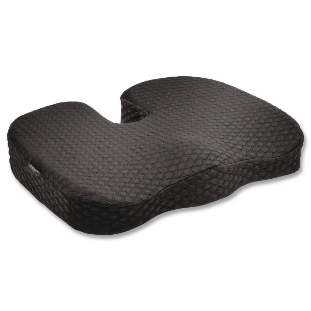 Kensington Premium Cool-Gel Seat Cushion, 17.5 x 14.5 x 3.1, Black