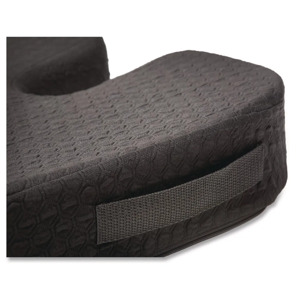 Kensington Premium Cool-Gel Seat Cushion, 17.5 x 14.5 x 3.1, Black