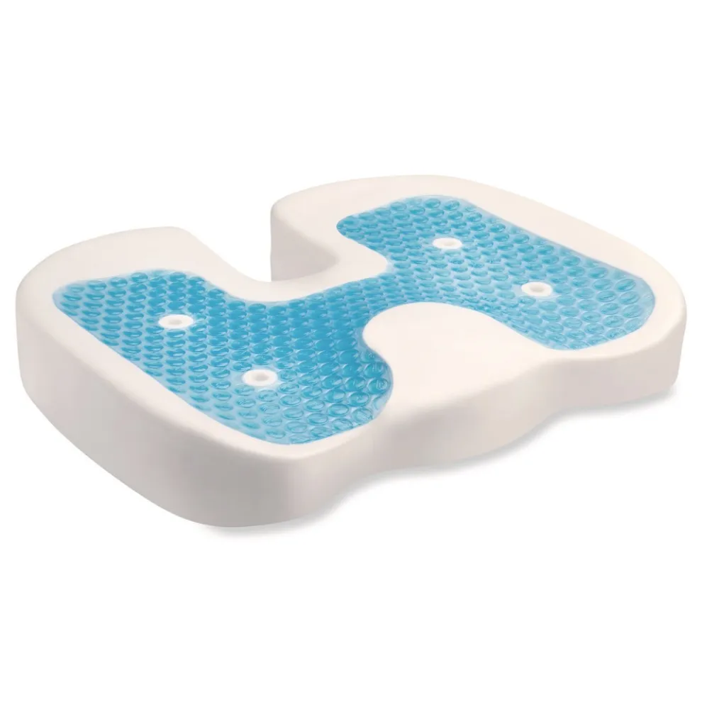 Kensington Premium Cool-Gel Seat Cushion, 17.5 x 14.5 x 3.1, Black