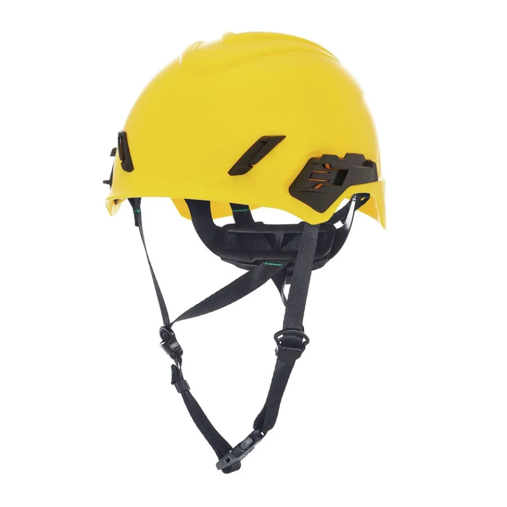 MSA V-Gard H1 Fas-Trac III No Reflective Stripes Novent Pro Safety Helmet - Yellow