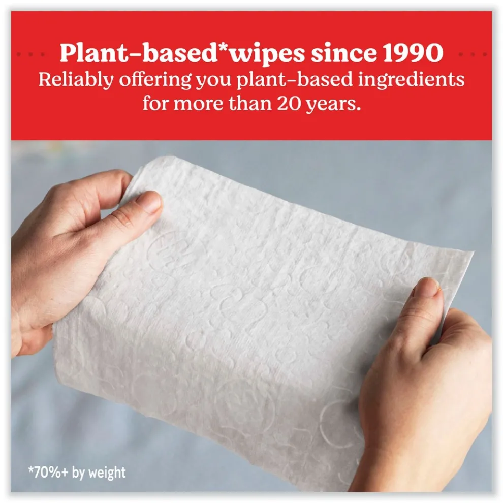 Kimberly-Clark Natural Care 3.88 in. x 6.6 in. 1-Ply Sensitive Baby Wipes - Unscented White (552/Carton)