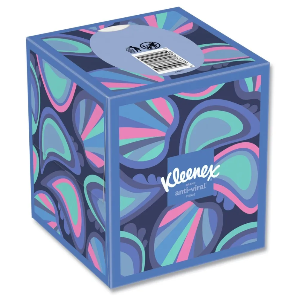 Kleenex Anti-Viral 3-Ply Facial Tissue - White (27/Carton)
