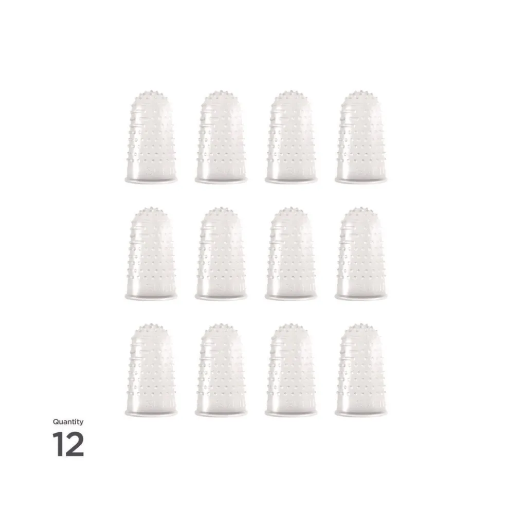 LEE Size 11.5 Micro-Gel Fingertips - Medium Clear (12/Pack)