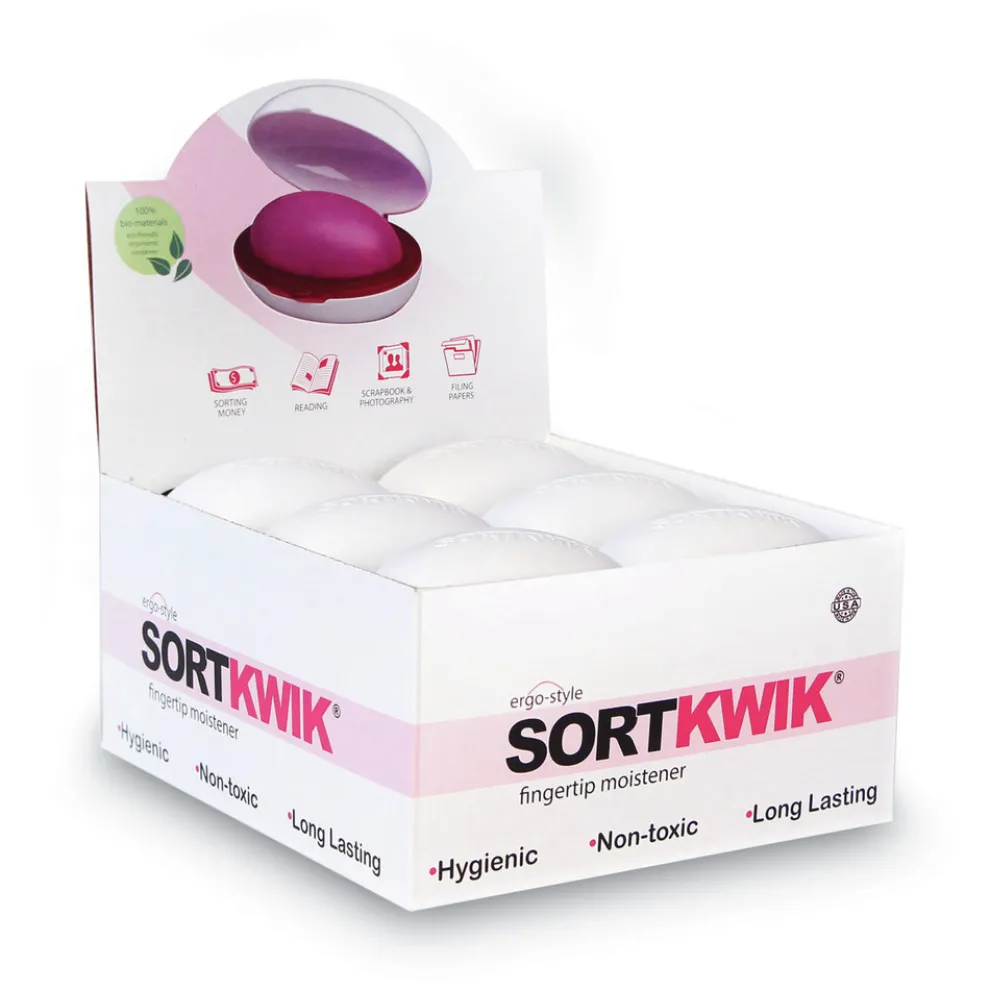 Lee Sortkwik 1.5 oz. Ergo-Style Fingertip Moistener - White