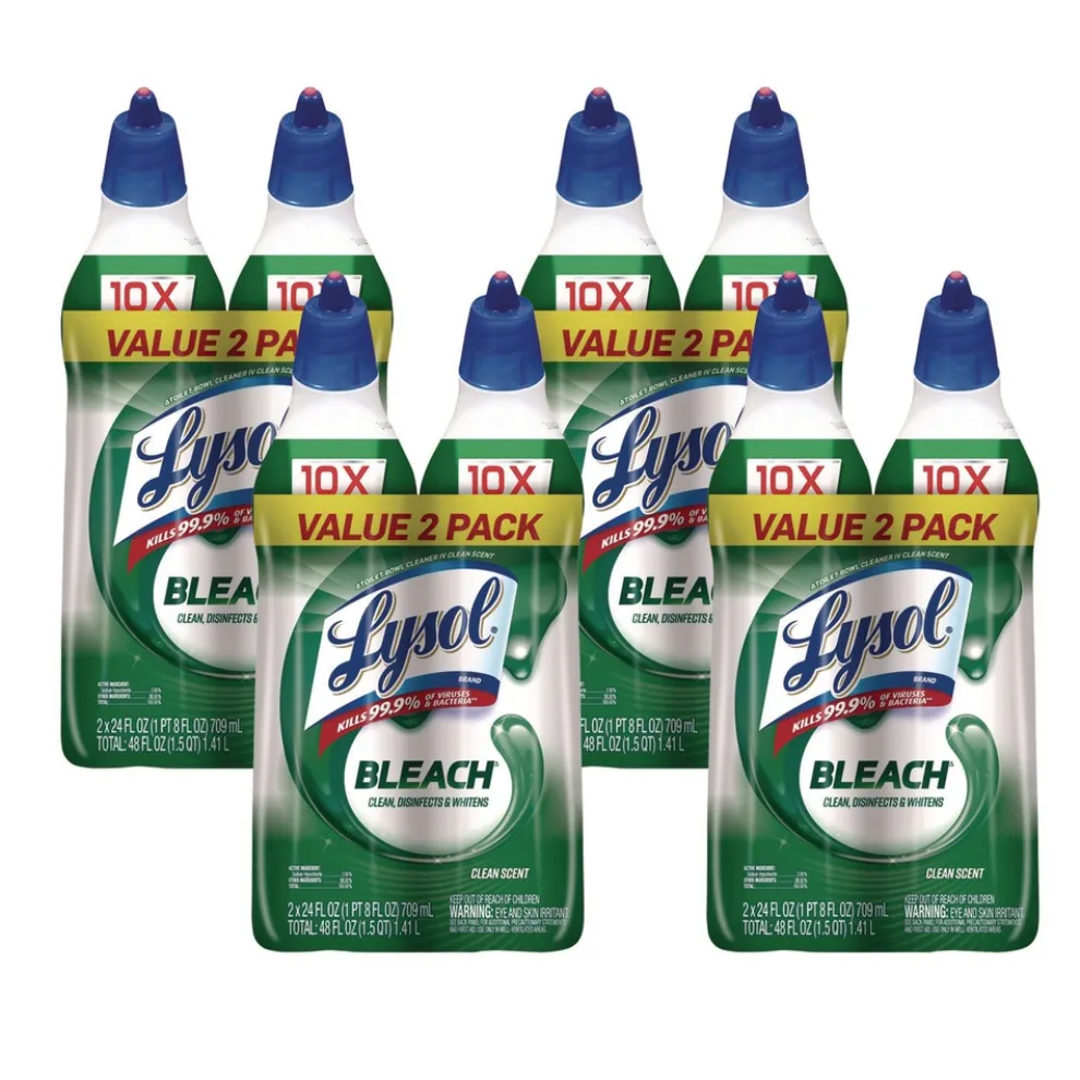 LYSOL Brand 24 oz Disinfectant Toilet Bowl Cleaner with Bleach (4/Carton)