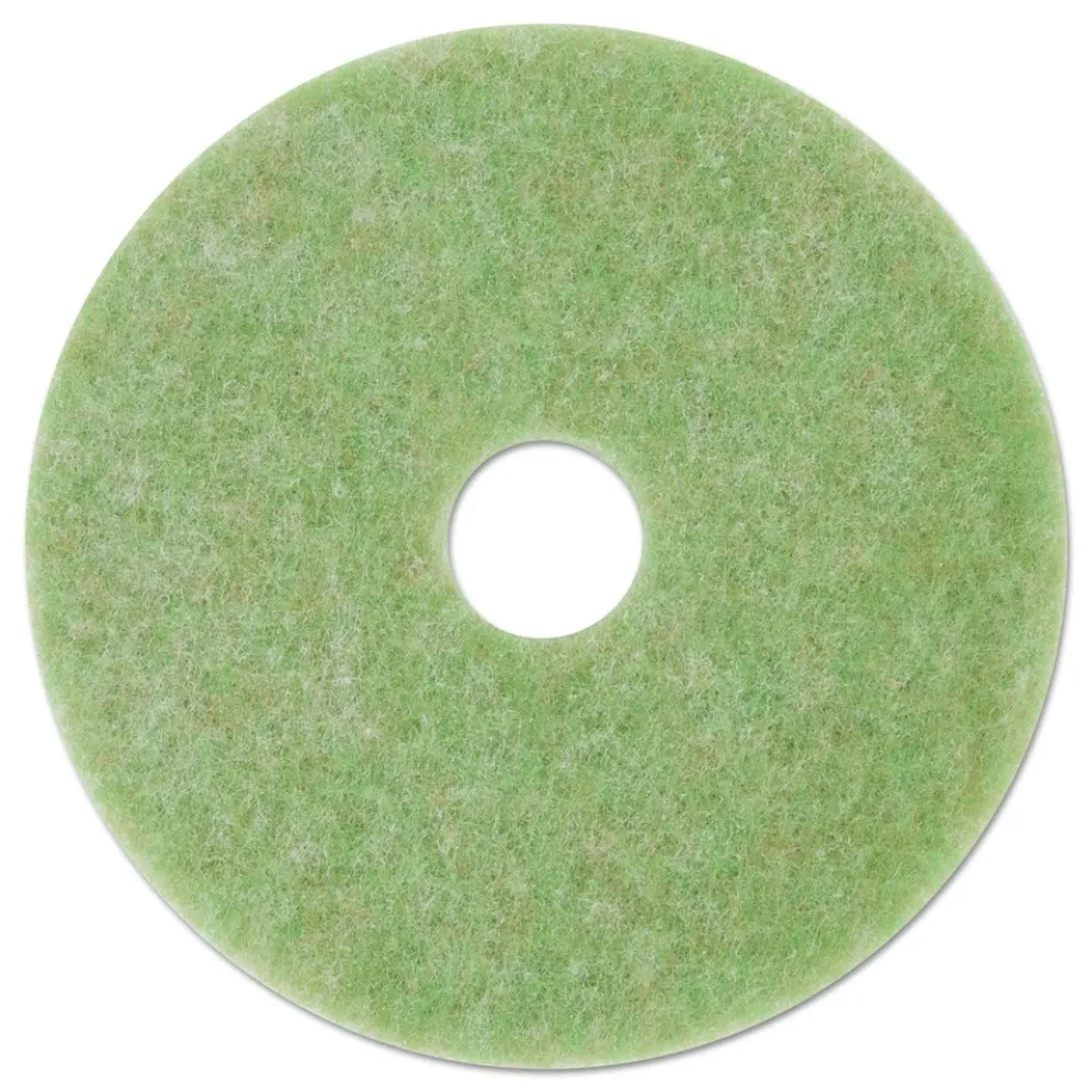 3M 20 in. Diameter Low-Speed TopLine Autoscrubber Floor Pads 5000 - Green/Amber (5/Carton)