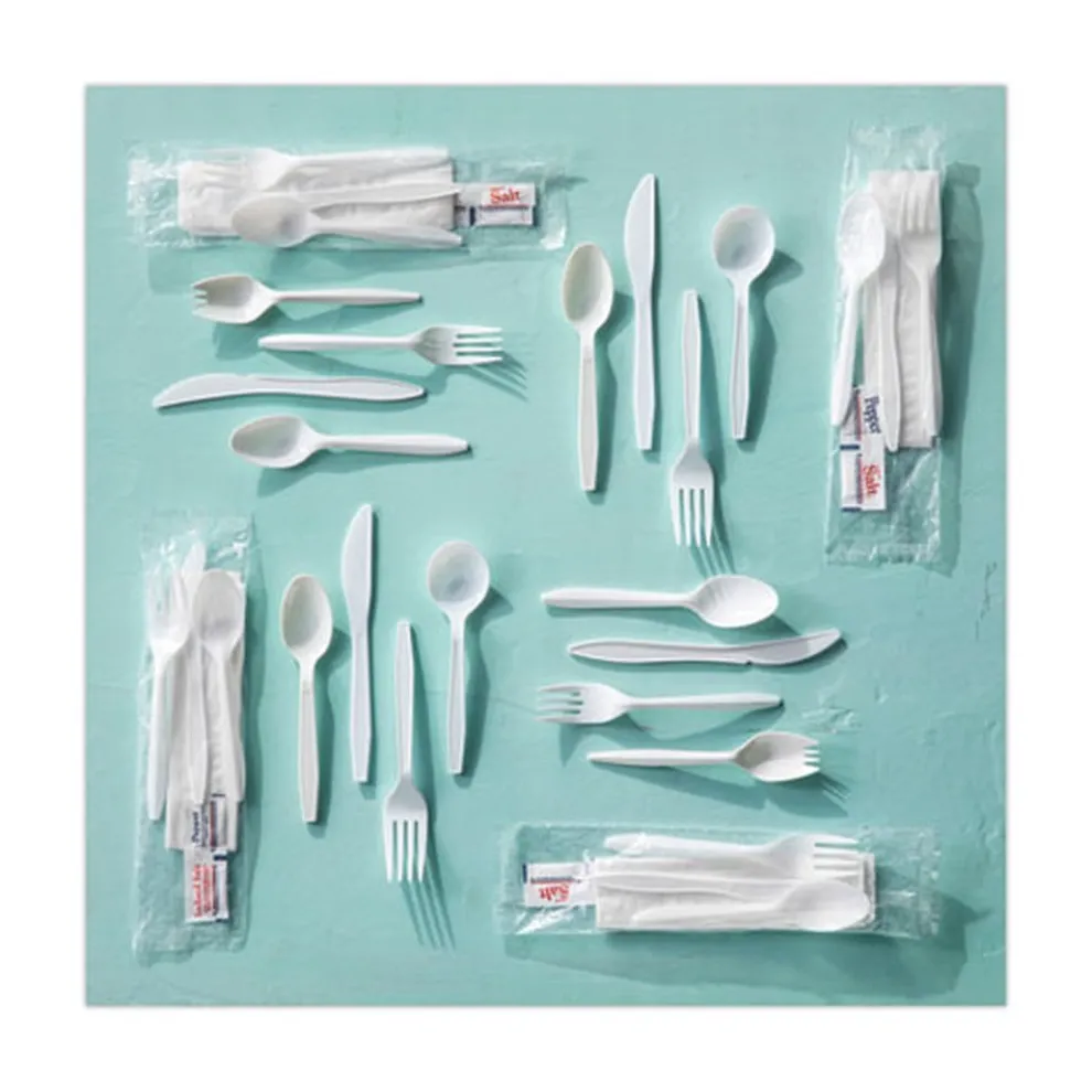 Pactiv Corp. Fieldware Mediumweight Fork Cutlery - White (1,000/Carton)