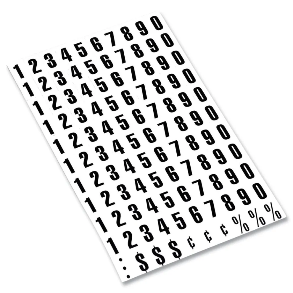 MasterVision 0.75 in. Numbers Interchangeable Magnetic Board Accessories - Black