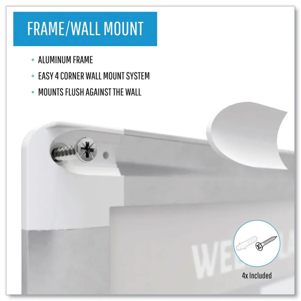 MasterVision 36 in. x 24 in. In-Out Magnetic Dry Erase Board - Silver Frame