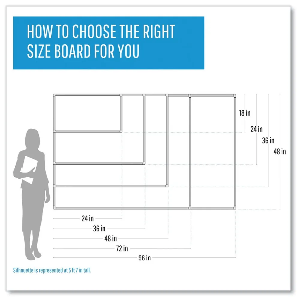 MasterVision 36 in. x 24 in. In-Out Magnetic Dry Erase Board - Silver Frame