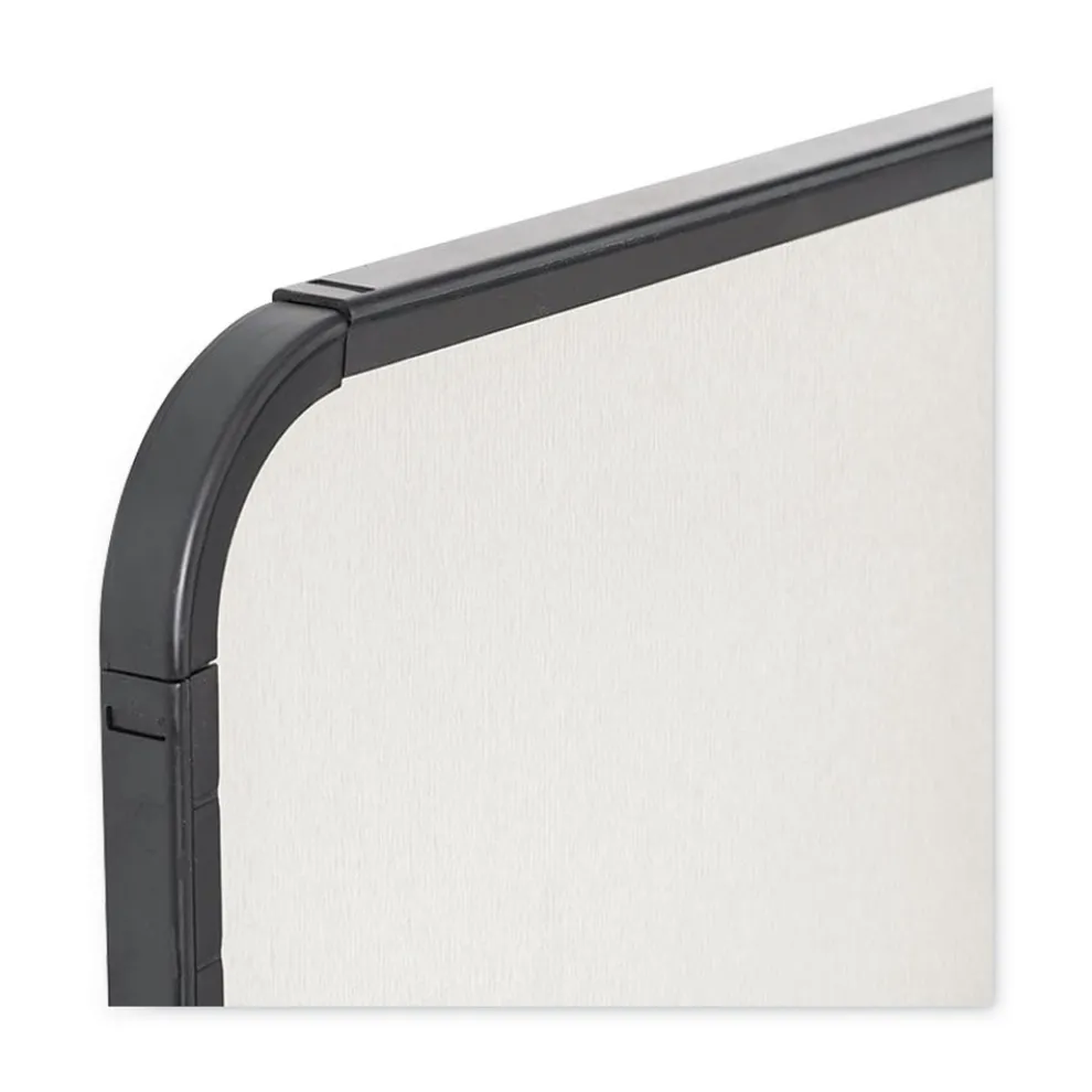 MasterVision 11 in. x 14 in. Magnetic Dry Erase Board - White Surface, Black Plastic Frame