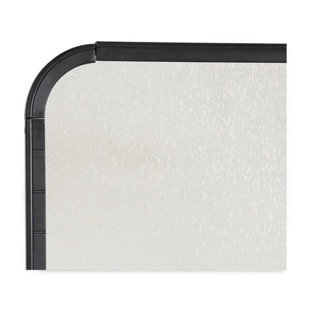 MasterVision 11 in. x 14 in. Magnetic Dry Erase Board - White Surface, Black Plastic Frame