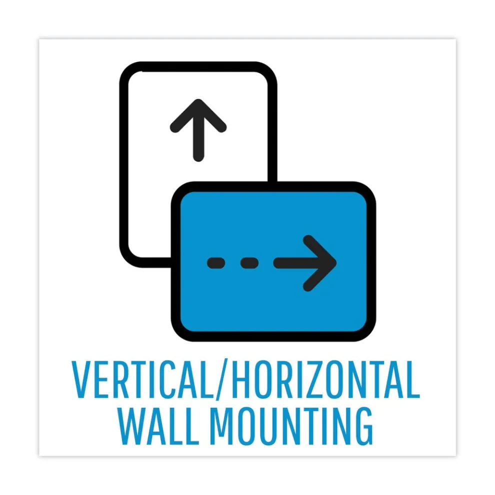 MasterVision 11 in. x 14 in. Magnetic Dry Erase Board - White Surface, Black Plastic Frame