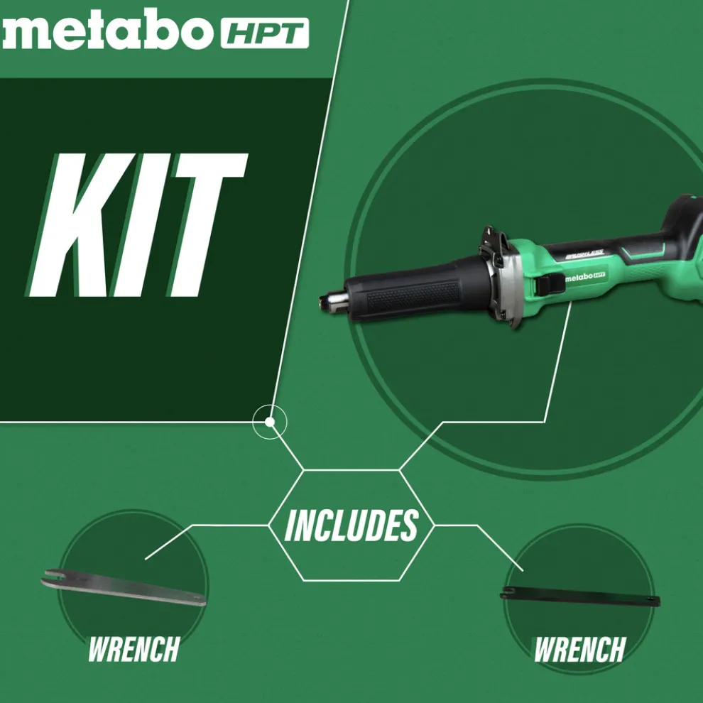 Metabo HPT GP18DAQ4M MultiVolt 18V Brushless Lithium-Ion 2 in. Cordless Die Grinder (Tool Only)