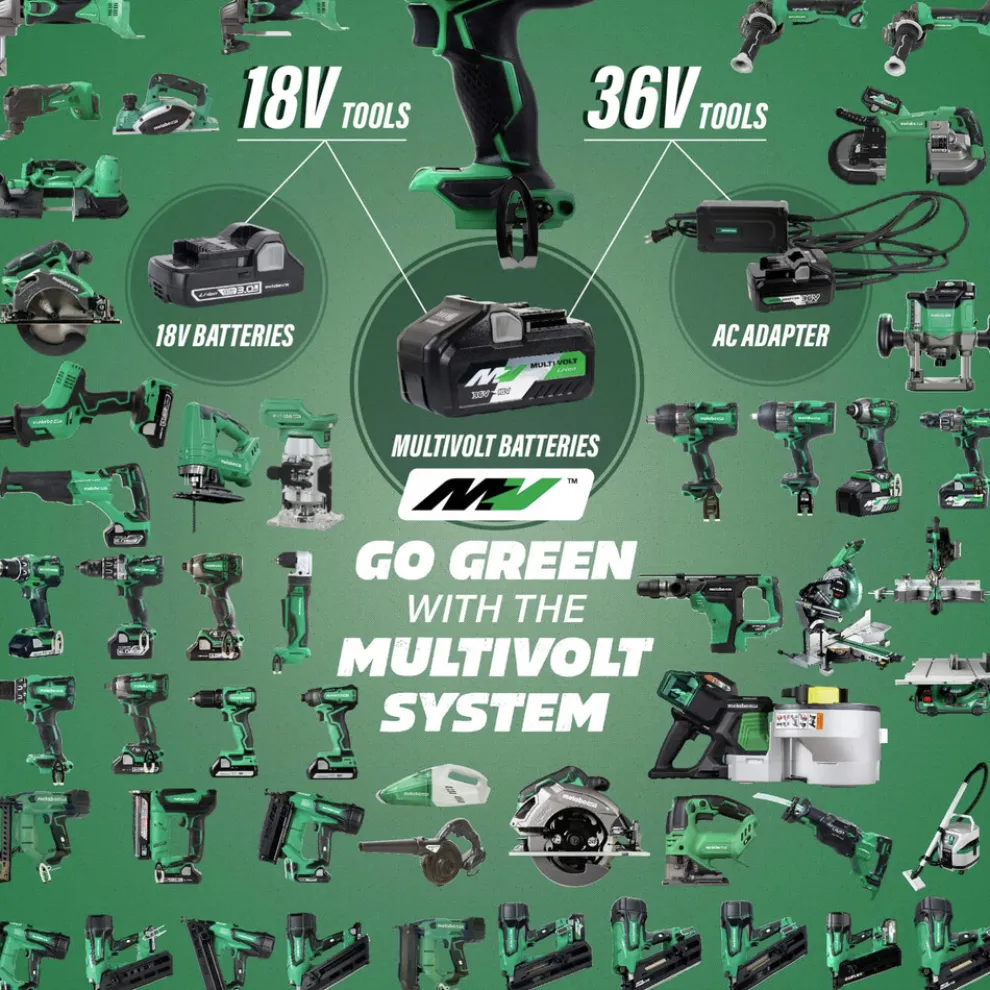 Metabo HPT GP18DAQ4M MultiVolt 18V Brushless Lithium-Ion 2 in. Cordless Die Grinder (Tool Only)