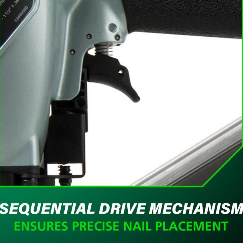 Metabo HPT NR65AK2SM 36-Degree 2-1/2 in. Strap-Tite Fastening System Metal Connector Strip Nailer with Short Magazine