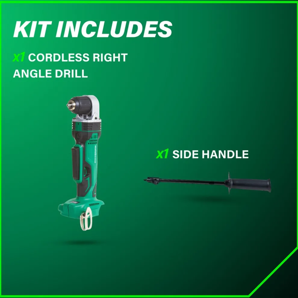 Metabo HPT 18V Lithium-Ion 3/8 in. Cordless Angle Drill (Tool Only)