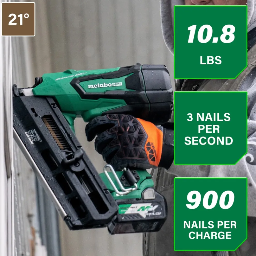 Metabo HPT 36V MultiVolt 3-1/2 in. Cordless Framing Nailer Kit (2.5 Ah)