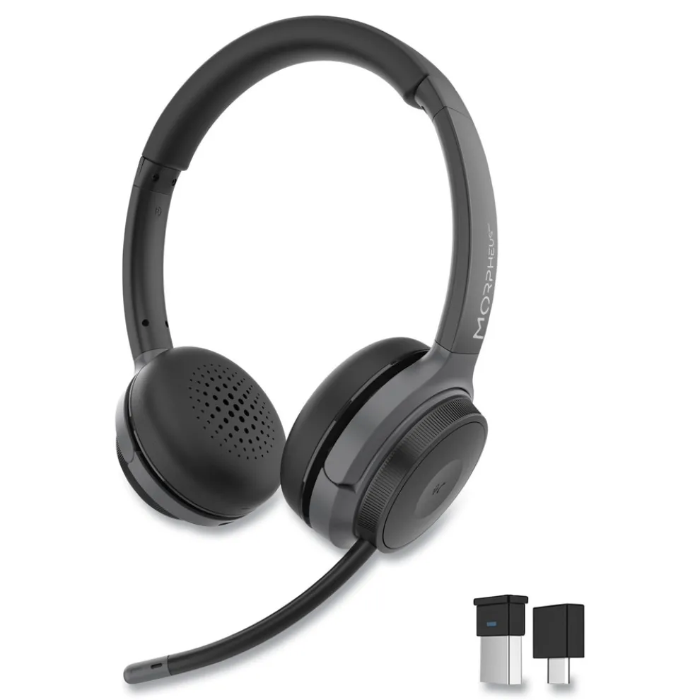 Morpheus 360 Advantage Wireless Stereo Headset with Detachable Boom Microphone