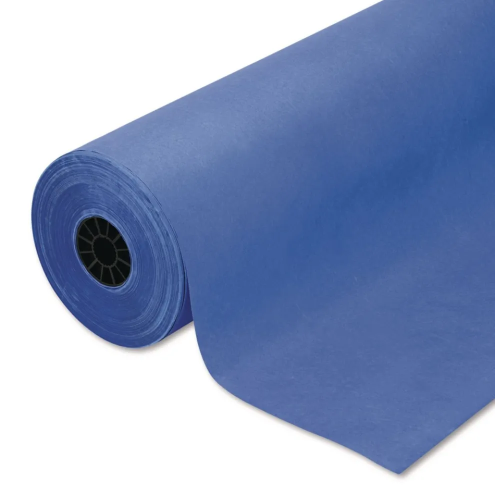 Pacon 35 lbs. Wrapping Weight 36 in. x 1000 ft. Rainbow Duo-Finish Colored Kraft Paper - Royal Blue (1-Roll)
