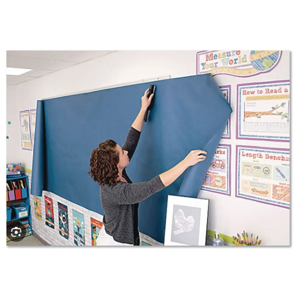 Pacon 35 lbs. Wrapping Weight 36 in. x 1000 ft. Rainbow Duo-Finish Colored Kraft Paper - Royal Blue (1-Roll)