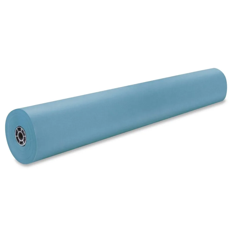 Pacon 35 lbs. Wrapping Weight 36 in. x 1000 ft. Rainbow Duo-Finish Colored Kraft Paper - Sky Blue (1-Roll)