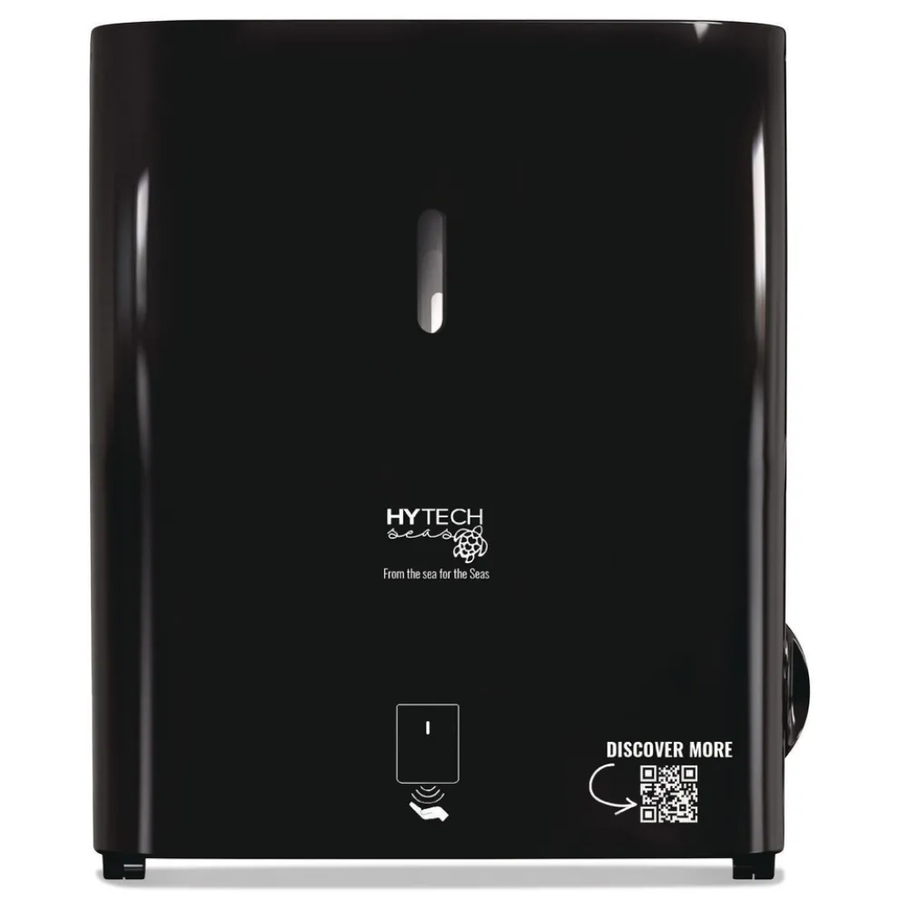 Papernet 11.8 x 9.8 x 14.2 Hy Tech Automatic Towel Dispenser - Black (1/Carton)